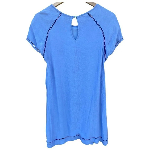 Blue Rain Light Blue Slip Dress, Large - Picture 2 of 10